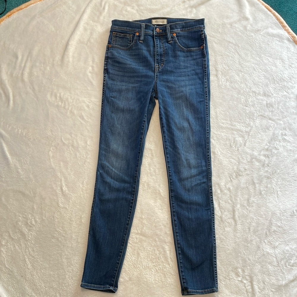 Madewell, high-rise skinny jeans, size 28